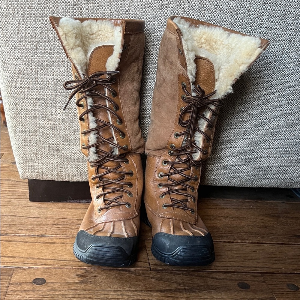 UGG Tan and Brown Winter Boots